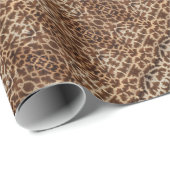 Cadeau Papier d'emballage de peau de girafe (Coin rond)