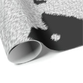 Cadeau Papier d'emballage de peau de vache (Coin rond)