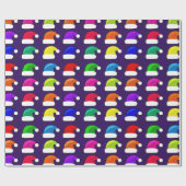 Cadeau Papier d'emballage de Père Noël de casquette de (Plat)