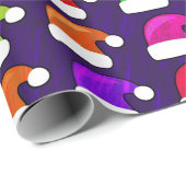 Cadeau Papier d'emballage de Père Noël de casquette de (Coin rond)