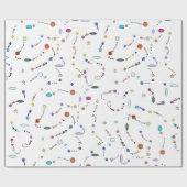 Cadeau Papier d'emballage de perle de campagne de la (Plat)