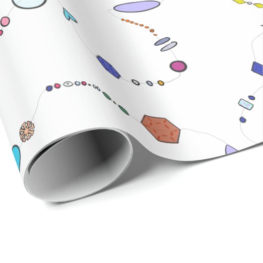 Cadeau Papier d'emballage de perle de campagne de la (Coin rond)