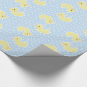 Cadeau Papier d'emballage de petit canard jaune (Coin)
