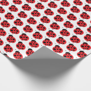 Cadeau Papier d'emballage de petite coccinelle mignonne
