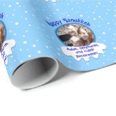 Cadeau Papier d'emballage de photo faite sur commande (Coin rond)