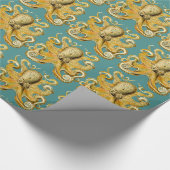 Cadeau papier d'emballage de pieuvre (Coin)