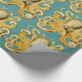 Cadeau papier d'emballage de pieuvre (Coin)