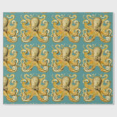 Cadeau papier d'emballage de pieuvre (Plat)