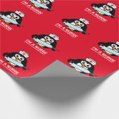 Cadeau Papier d'emballage de pingouin de vacances (Coin)