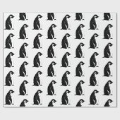 Cadeau Papier d'emballage de pingouin parfait (Plat)