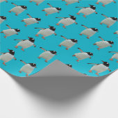 Cadeau Papier d'emballage de pingouins de danse (Coin)