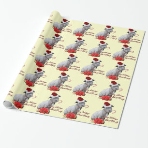 Cadeau Papier d'emballage de pitbull customizeable de