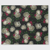 Cadeau Papier d'emballage de pivoines (Plat)