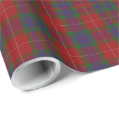 Cadeau Papier d'emballage de plaid de tartan de Fraser (Coin rond)