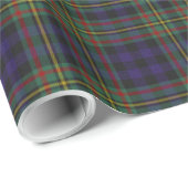 Cadeau Papier d'emballage de plaid de tartan de MacLellan (Coin rond)