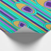 Cadeau Papier d'emballage de plume de paon (Coin)