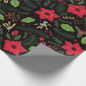 Cadeau Papier d'emballage de poinsettia (Coin)