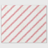 Cadeau Papier d'emballage de point de base-ball (Plat)