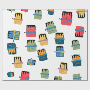 Cadeau Papier d'emballage de poisson en conserve