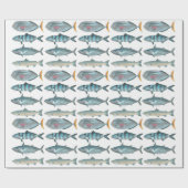 Cadeau Papier d'emballage de poissons (Plat)