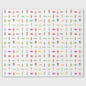 Cadeau Papier d'emballage de popsicle de crème glacée (Plat)