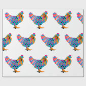 Cadeau Papier d'emballage de poulet génial (Plat)