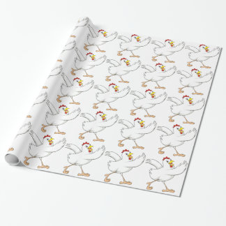 Cadeau Papier d'emballage de poulet heureux