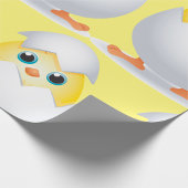 Cadeau Papier d'emballage de poulet jaune à l'éclosion