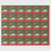 Cadeau Papier d'emballage de présent de Marlon Bundo (Plat)