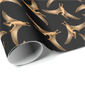 Cadeau Papier d'emballage de ptérodactyles préhistoriques (Coin rond)