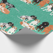 Cadeau Papier d'emballage de rangée de Coonhound (Coin)