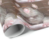 Cadeau papier d'emballage de rat (Coin rond)