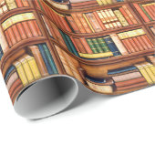 Cadeau Papier d'emballage de rat de bibliothèque de (Coin rond)