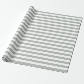 Cadeau Papier d'emballage de rayures de gris argenté