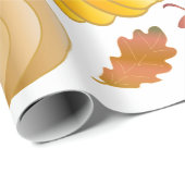 Cadeau Papier d'emballage de récolte de chute (Coin rond)