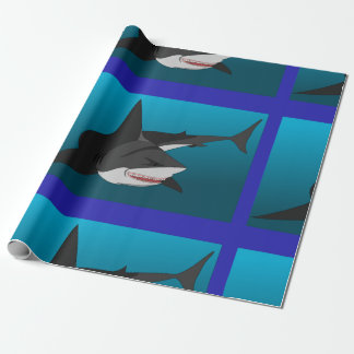 Cadeau papier d'emballage de requin