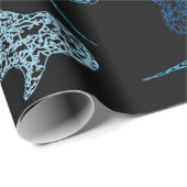 Cadeau Papier d'emballage de requin de baleine (Coin rond)