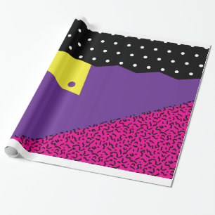 Cadeau papier d'emballage de retour en arrière des anné