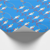 Cadeau Papier d'emballage de rétro infirmière (Coin)