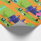 Cadeau Papier d'emballage de rétros couples romantiques (Coin)