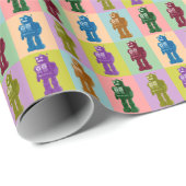 Cadeau Papier d'emballage de robots d'art de bruit (Coin rond)