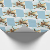 Cadeau Papier d'emballage de roitelets et de Chat-Queue (Coin)