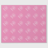 Cadeau Papier d'emballage de rose de ęr bébé mignon (Plat)