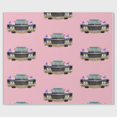 Cadeau Papier d'emballage de rose d'Elvira (Plat)