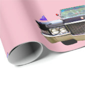 Cadeau Papier d'emballage de rose d'Elvira (Coin rond)