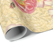 Cadeau Papier d'emballage de Rose Parade (Coin rond)