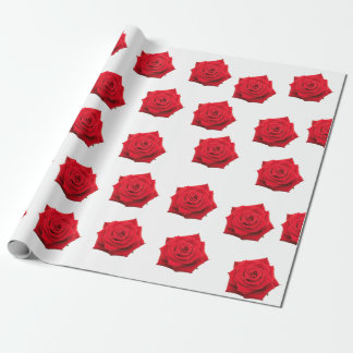 Cadeau Papier d'emballage de roses rouges