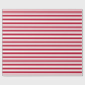 Cadeau Papier d'emballage de rouge et blanc avec des (Plat)