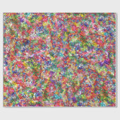 Cadeau Papier d'emballage de rubans bouclés (Plat)