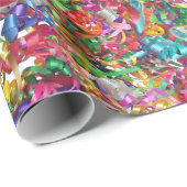 Cadeau Papier d'emballage de rubans bouclés (Coin rond)